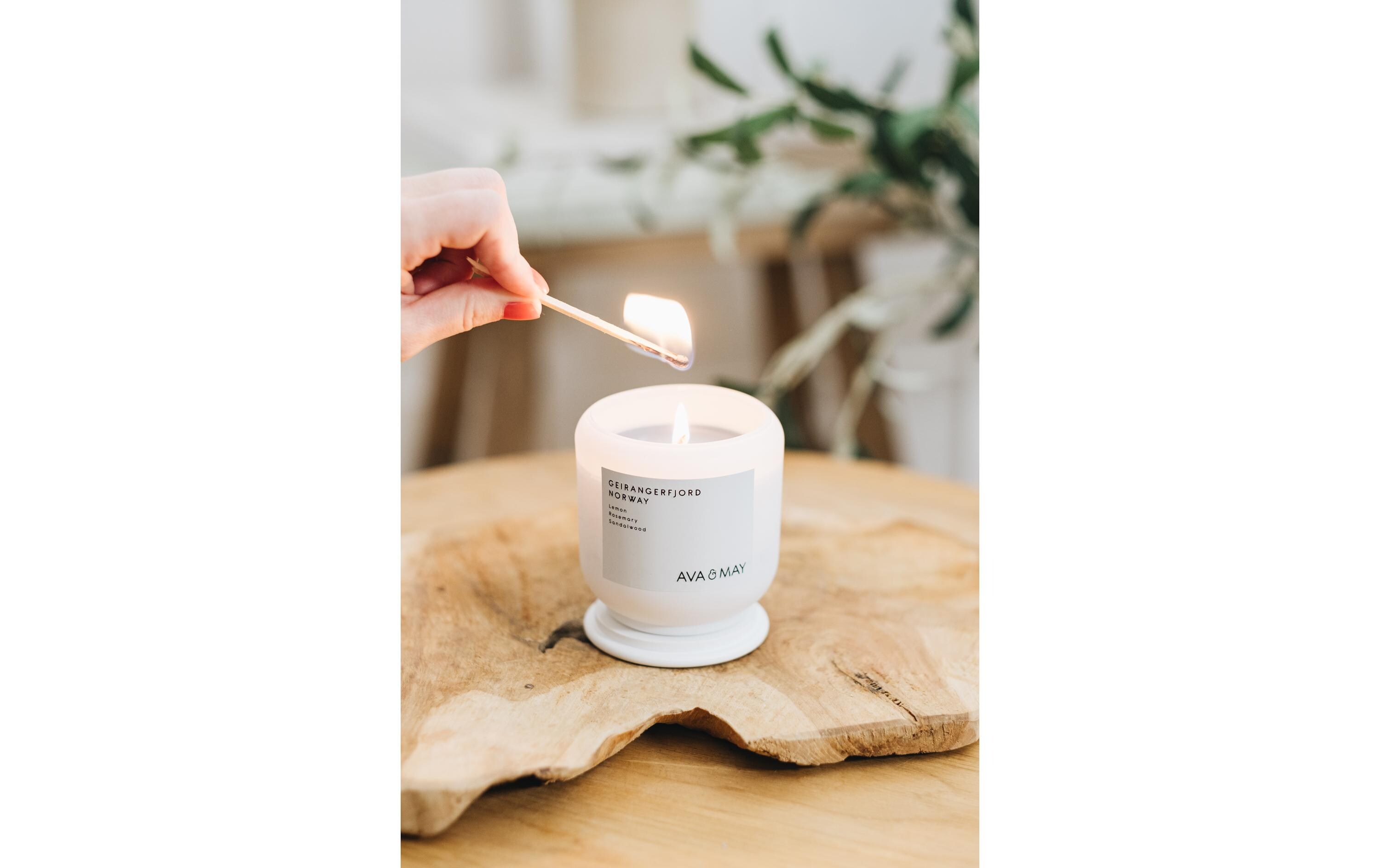 AVA & MAY Geirangerfjord Duftkerze 200 g