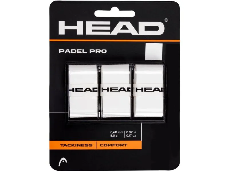 HEAD Padel Grip Padel Pro 3er-Pack, Weiss HEAD Padel Grip Padel Pro 3er-Pack, Weiss