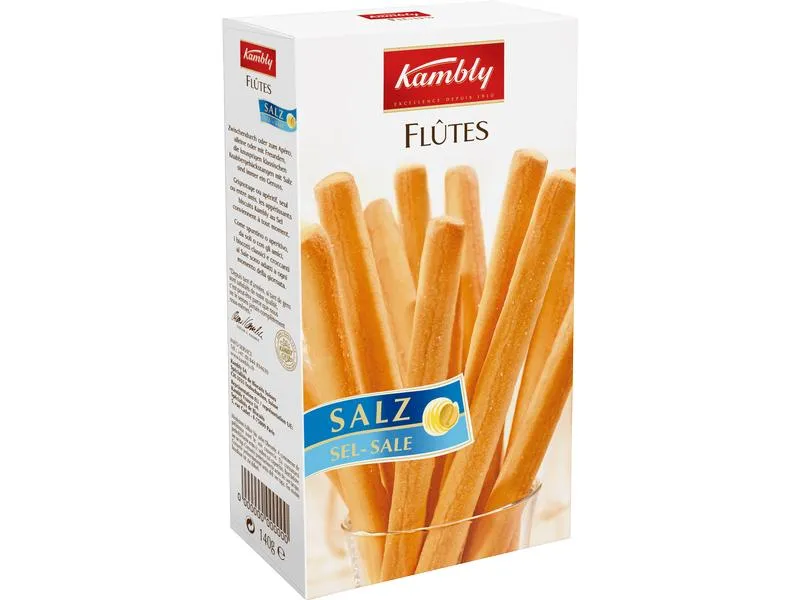 Kambly Apéro Flûtes Salz 140 g