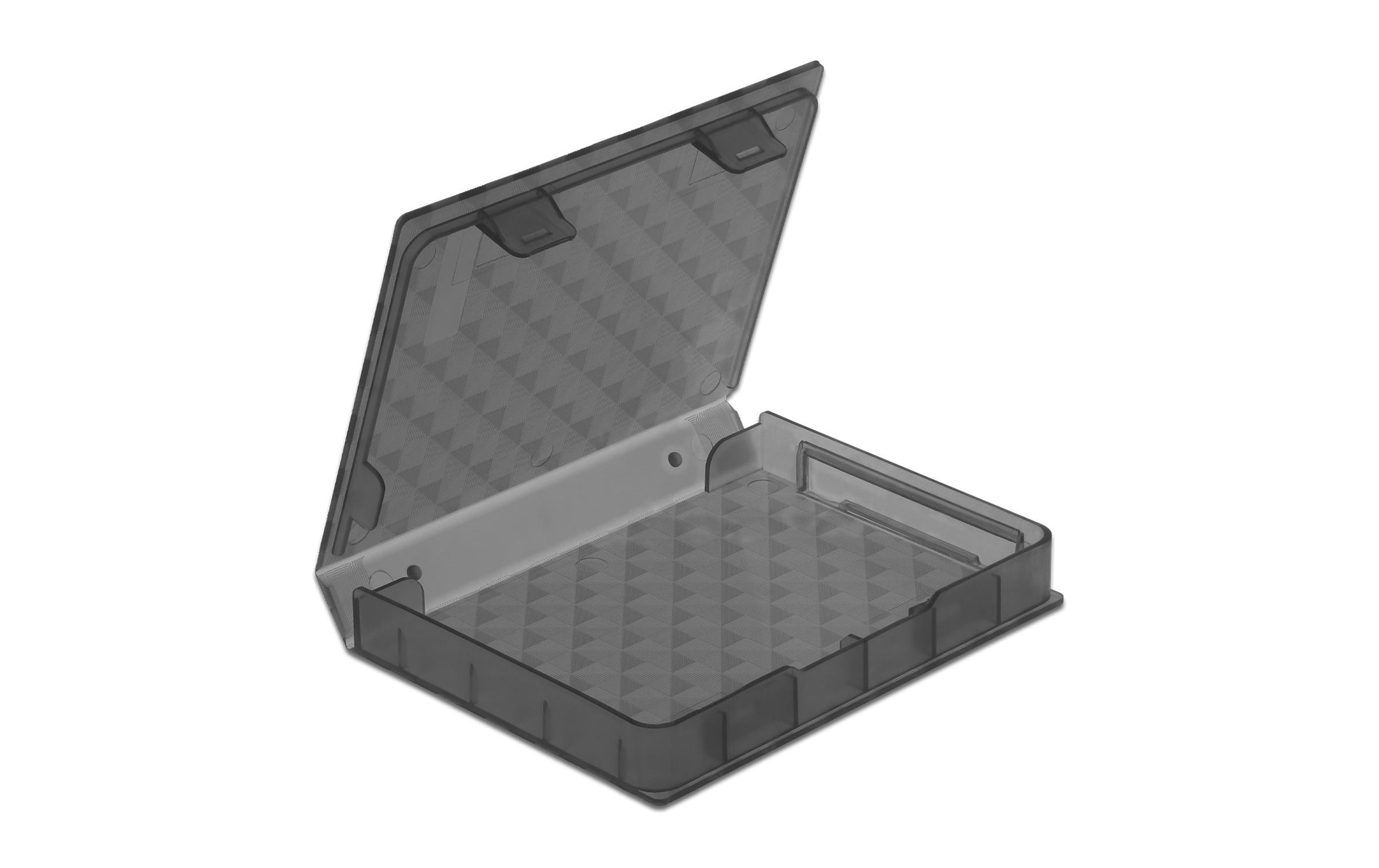 Delock Schutzgehäuse für 2.5″ HDD / SSD grau Delock Schutzgehäuse für 2.5″ HDD / SSD grau