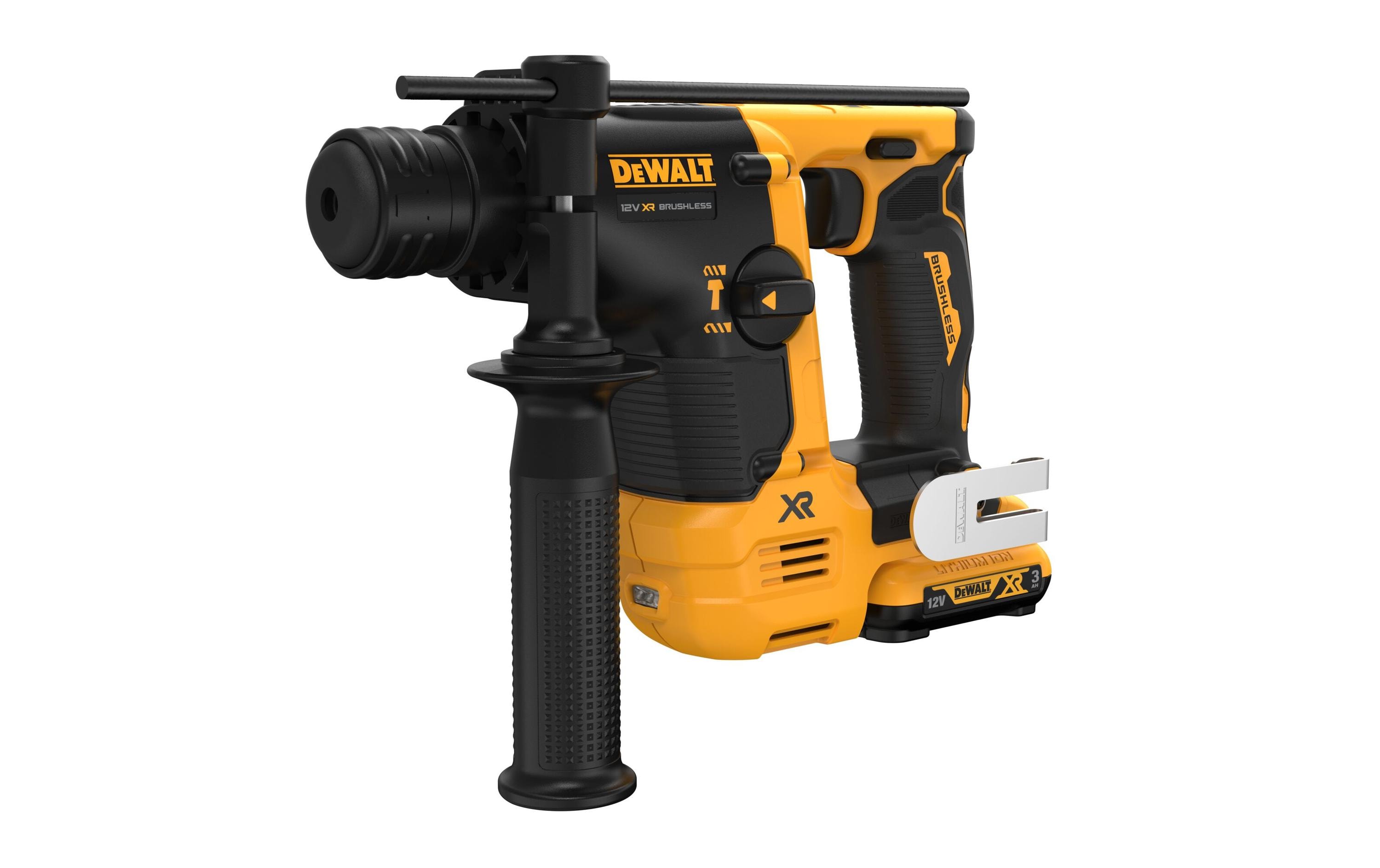 DeWalt Bohr-Meisselhammer 12 V 14 mm, 2 x 3 Ah Akku, Kit DeWalt Bohr-Meisselhammer 12 V 14 mm, 2 x 3 Ah Akku, Kit