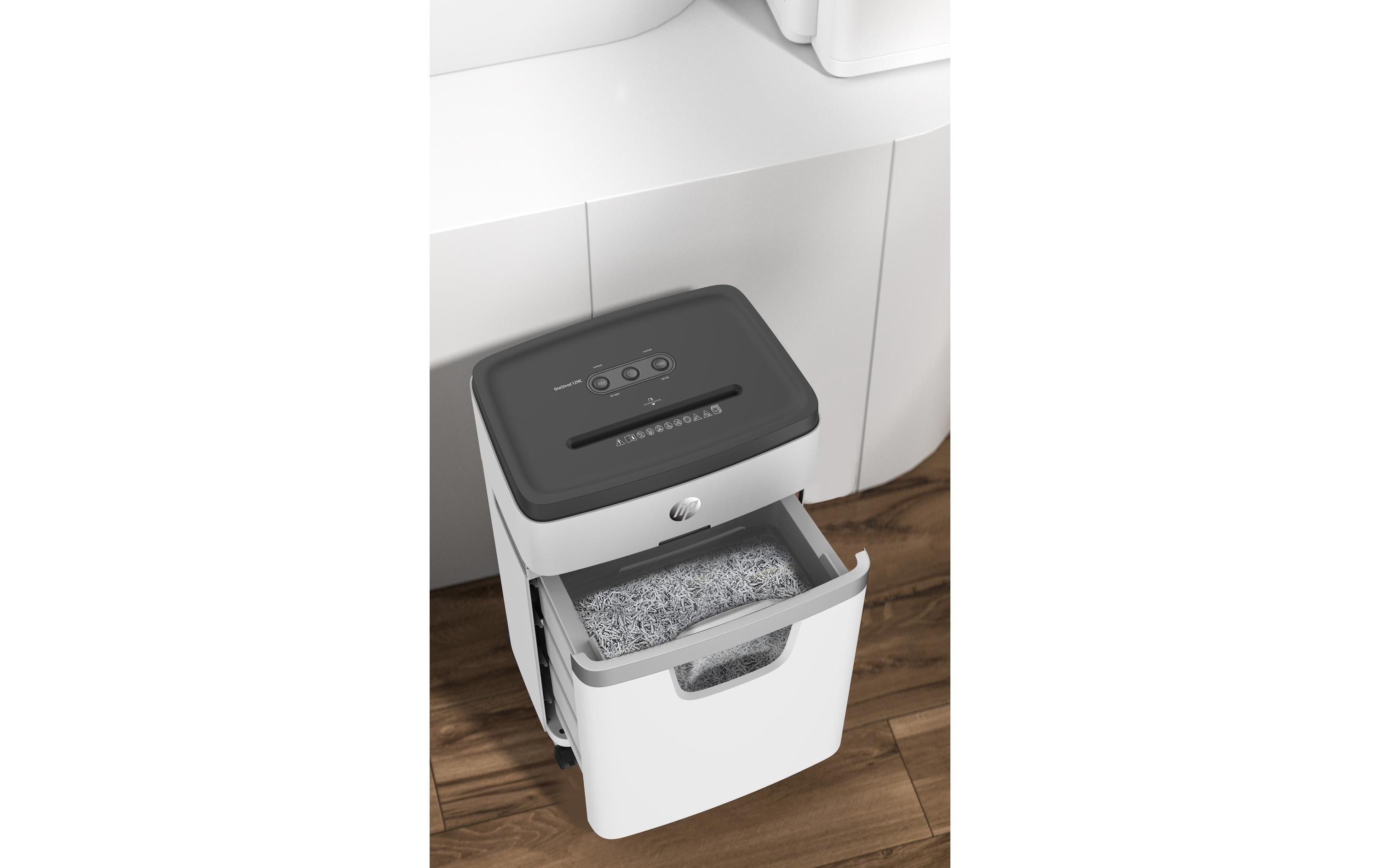 HP Aktenvernichter OneShred 12MC P-5, 12 Seiten