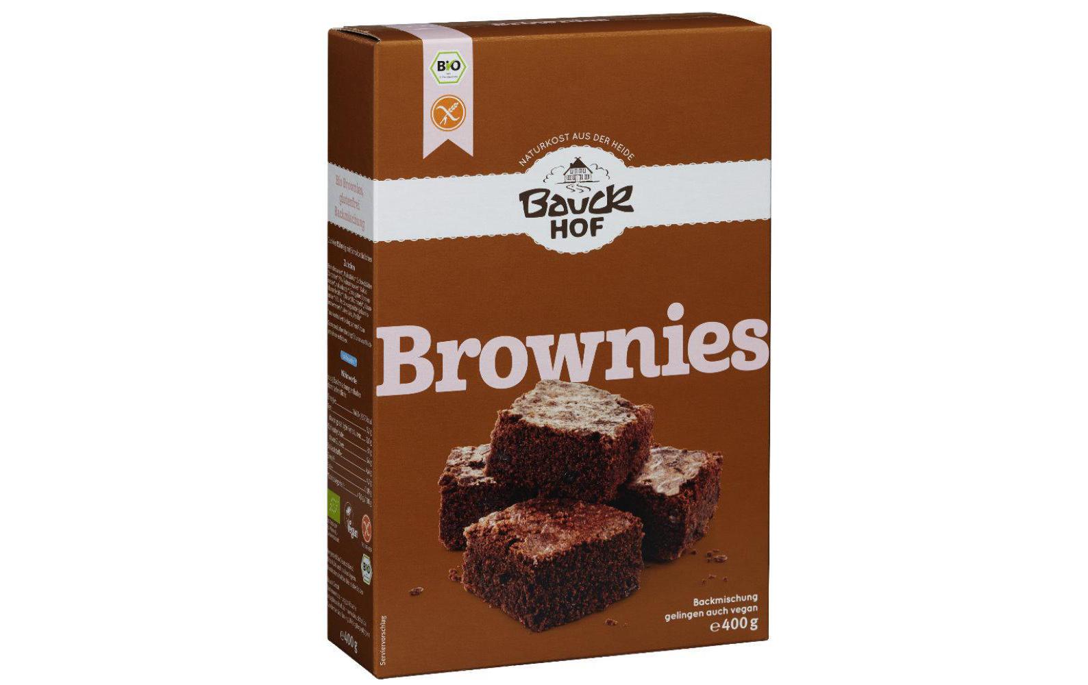 Bauck Mühle Backmischung Brownies glutenfrei 400 g Bauck Mühle Backmischung Brownies glutenfrei 400 g