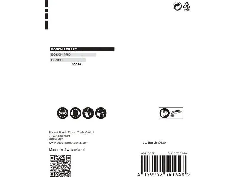 Bosch Professional Schleifpapier EXPERT C470, 93 mm, G 100, 5 Stück Bosch Professional Schleifpapier EXPERT C470, 93 mm, G 100, 5 Stück