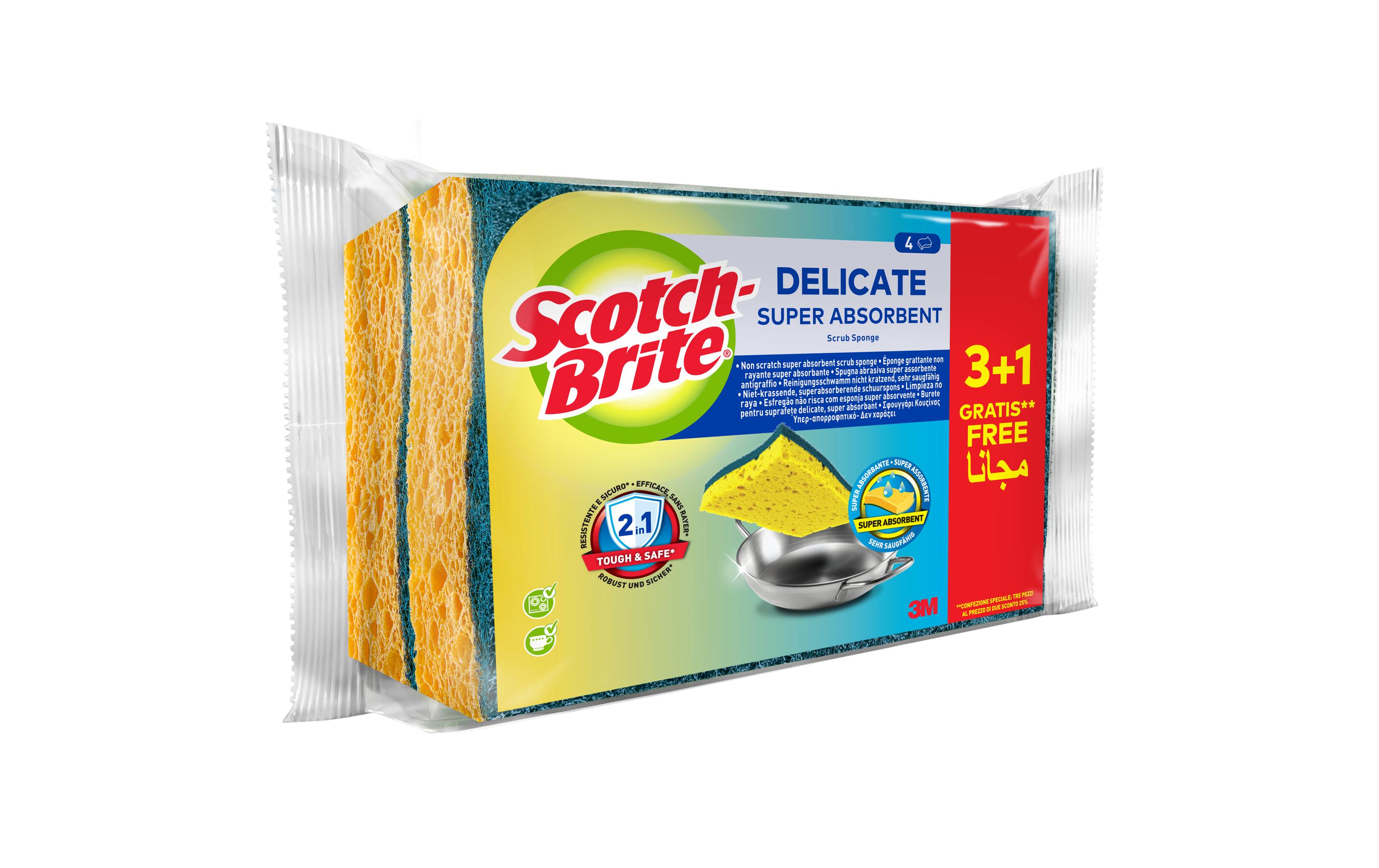 Scotch-Brite Schwamm Delicate 4 Stück