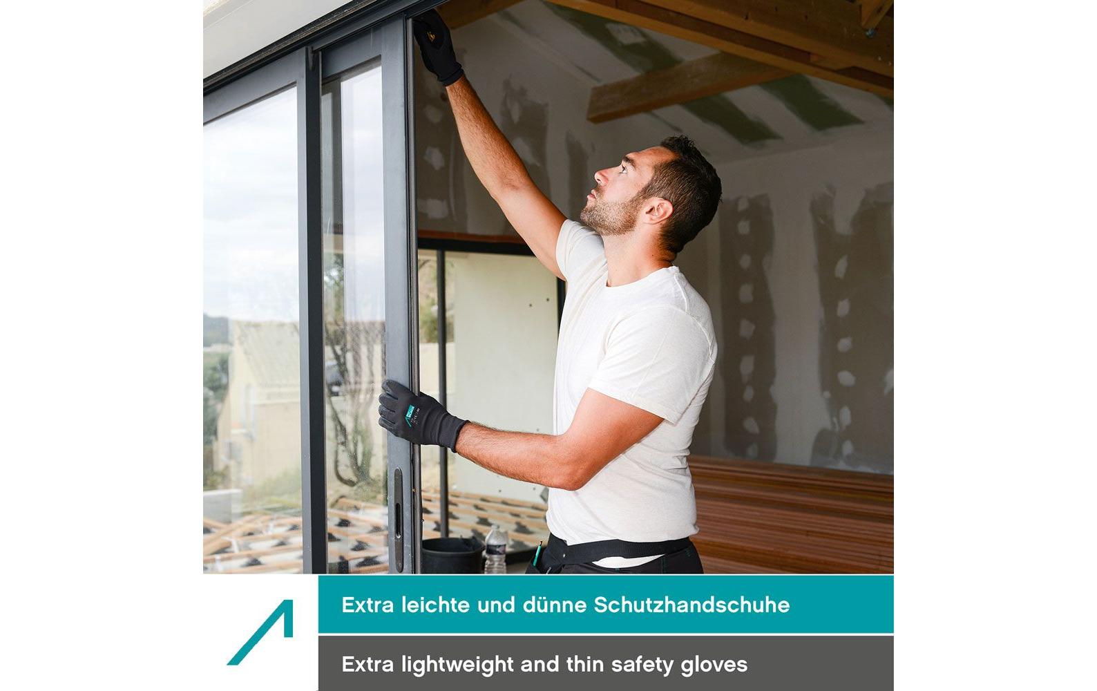 ACE Arbeitshandschuh 10 Paar PureBlack PU Grösse: L, Schwarz ACE Arbeitshandschuh 10 Paar PureBlack PU Grösse: L, Schwarz