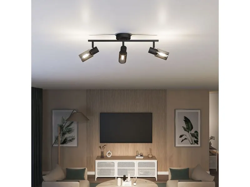 Philips Aufbauspot Palms 3er Spot für E14 Schwarz, ohne Leuchtmittel Philips Aufbauspot Palms 3er Spot für E14 Schwarz, ohne Leuchtmittel