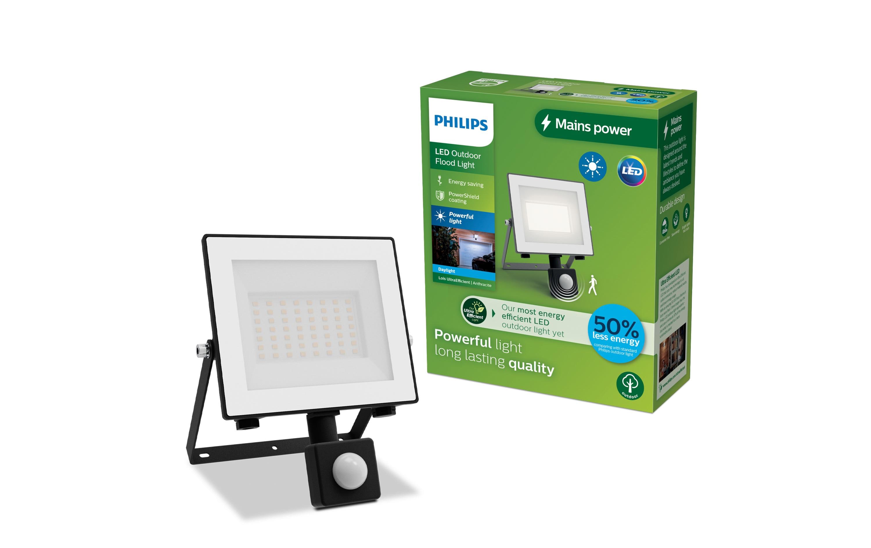 Philips Lois Flutlicht UE 14W 5000K IR IP65 anthrazit 14 W Philips Lois Flutlicht UE 14W 5000K IR IP65 anthrazit 14 W