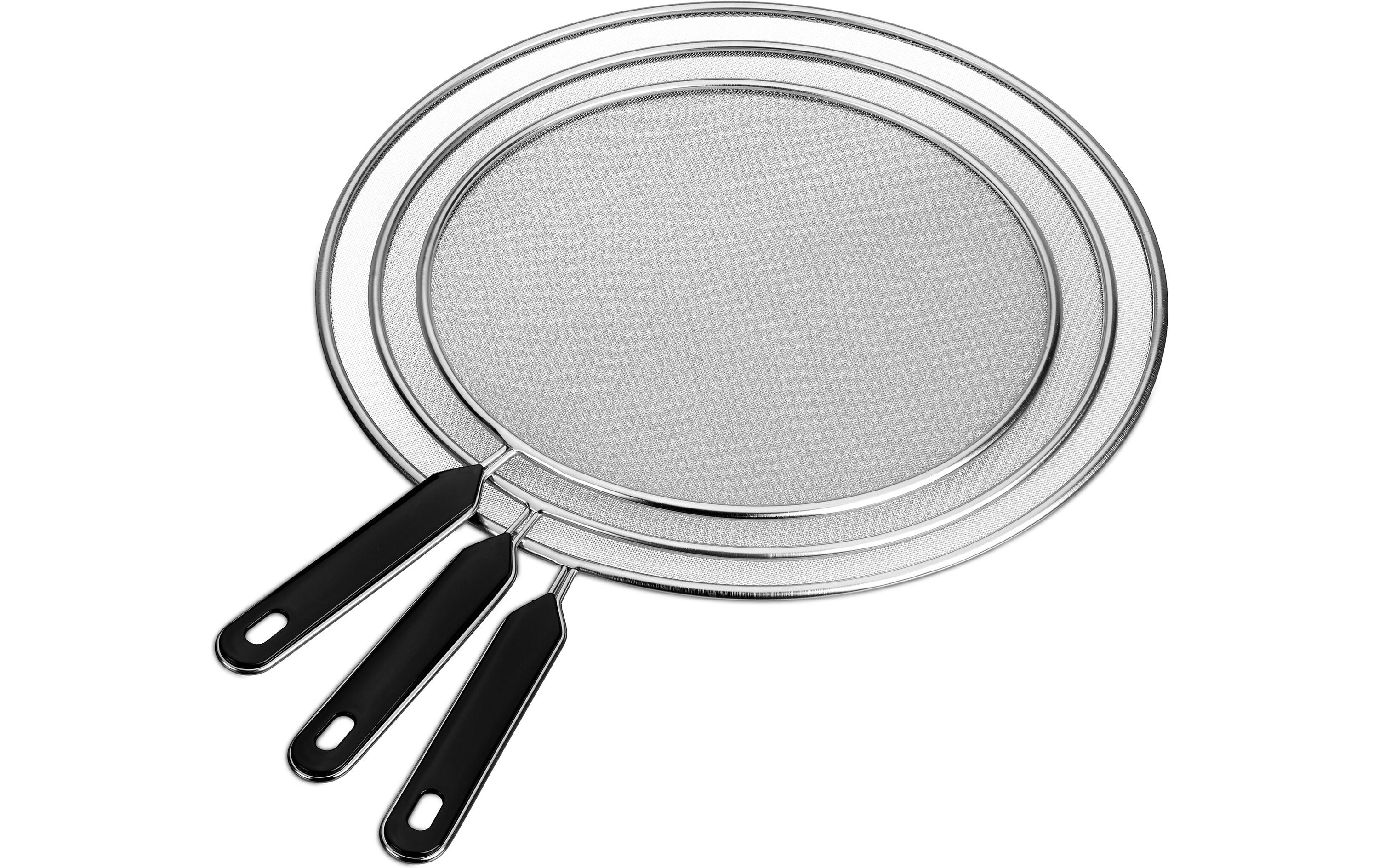 relaxdays Spritzschutzdeckel 3er Set