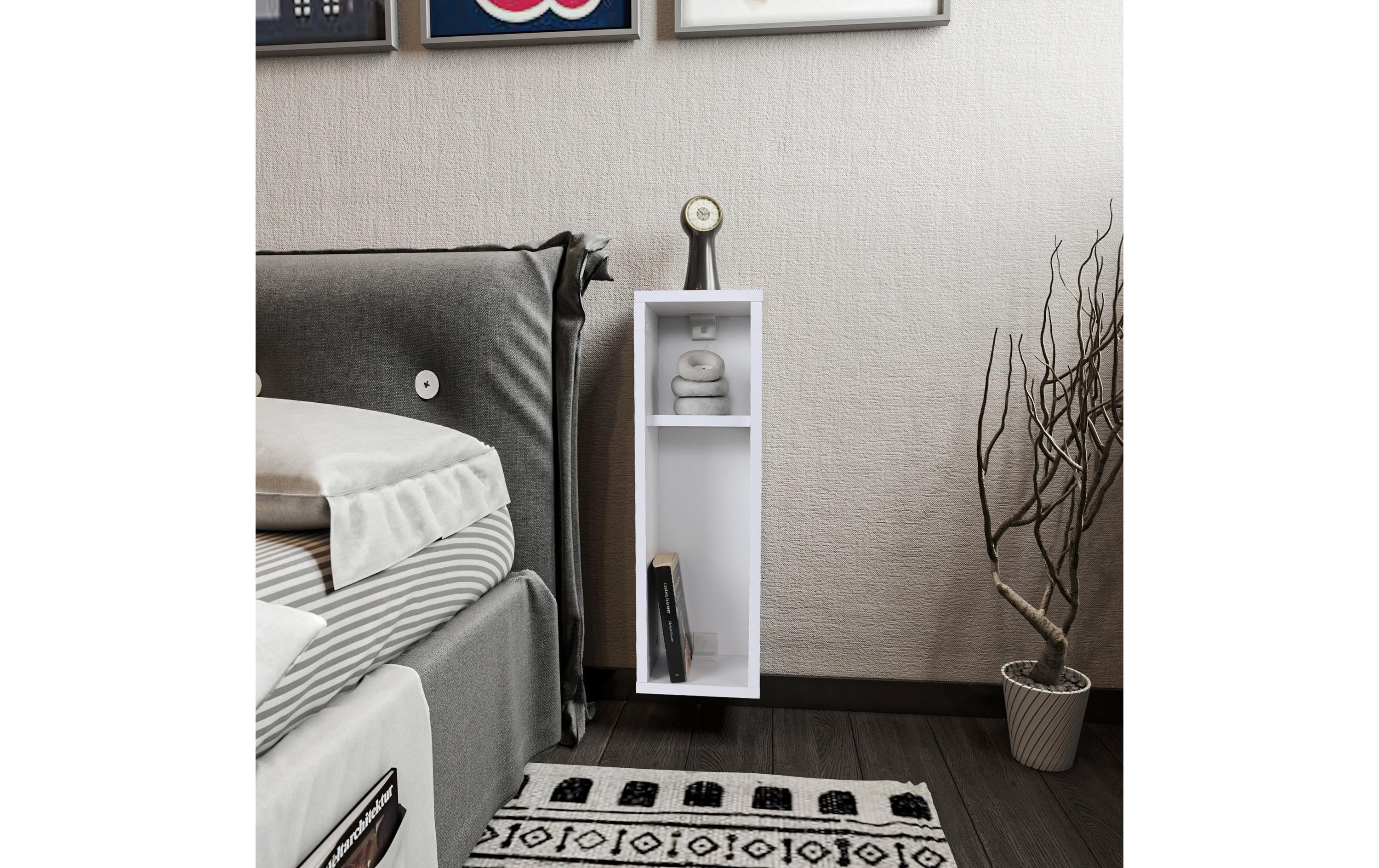 Woody Fashion Nachttisch Turra 20 x 65 x 15 cm, Weiss