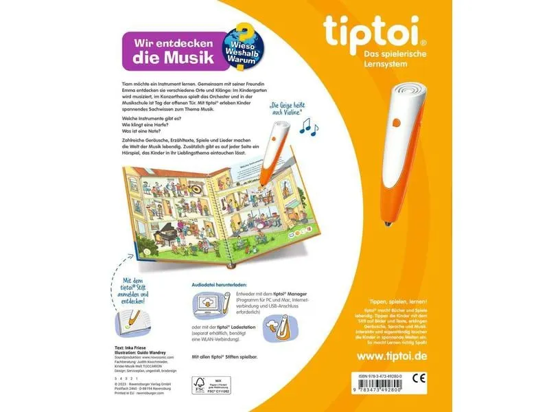 tiptoi Lernbuch WWW Wir entdecken die Musik tiptoi Lernbuch WWW Wir entdecken die Musik