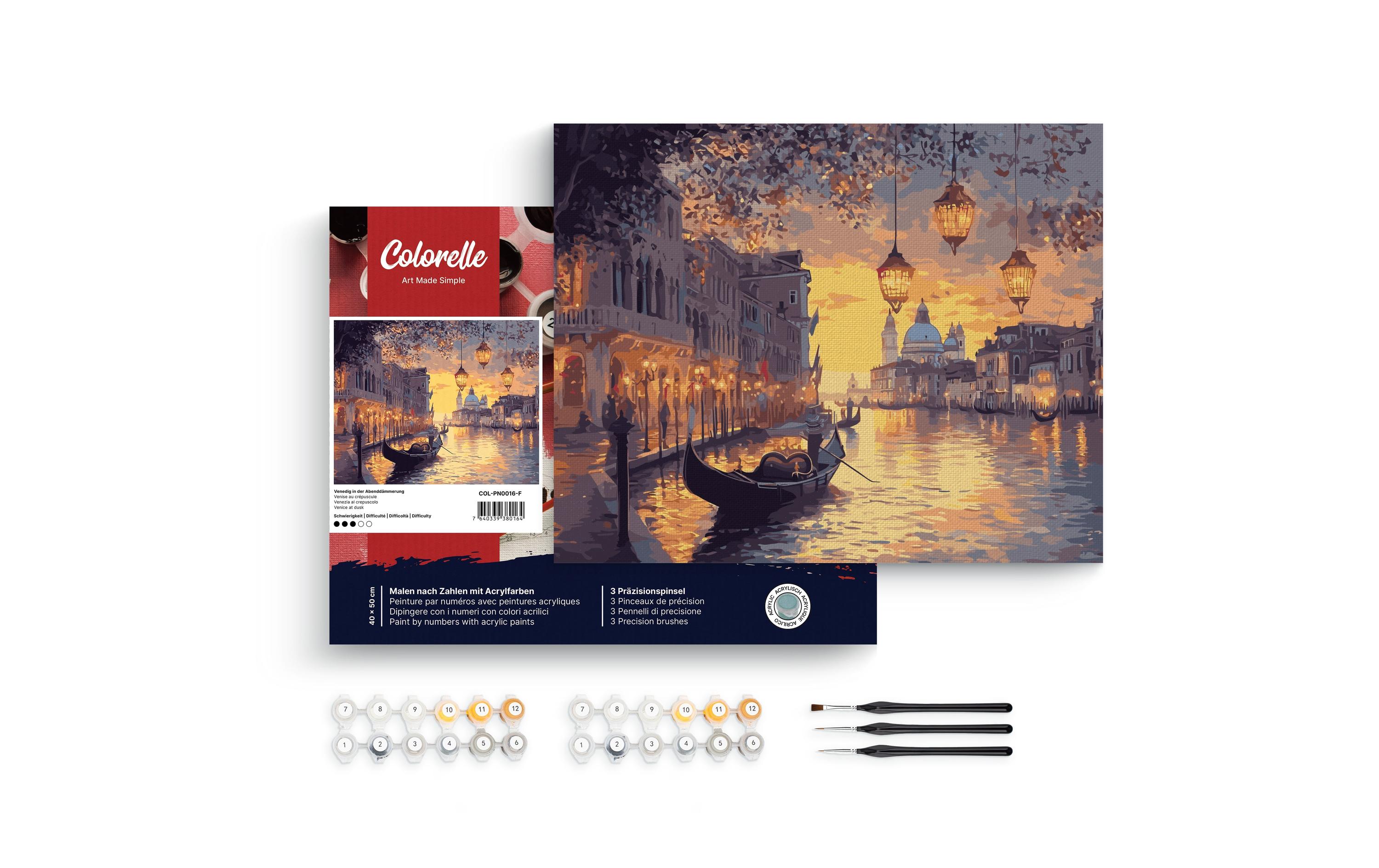 Colorelle Malen nach Zahlen Venedig in der Abenddämmerung Colorelle Malen nach Zahlen Venedig in der Abenddämmerung