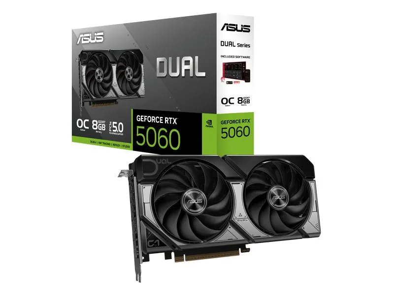 ASUS Grafikkarte Dual GeForce RTX 5060 8 GB OC Edition