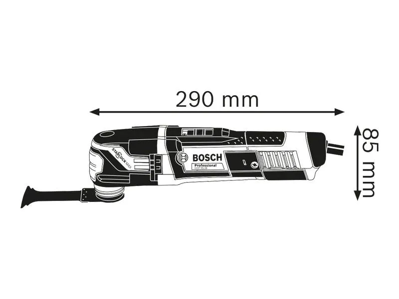Bosch Professional Oszillierer Multi-Cutter GOP 55-36 inkl. L-BOXX & Zubehör