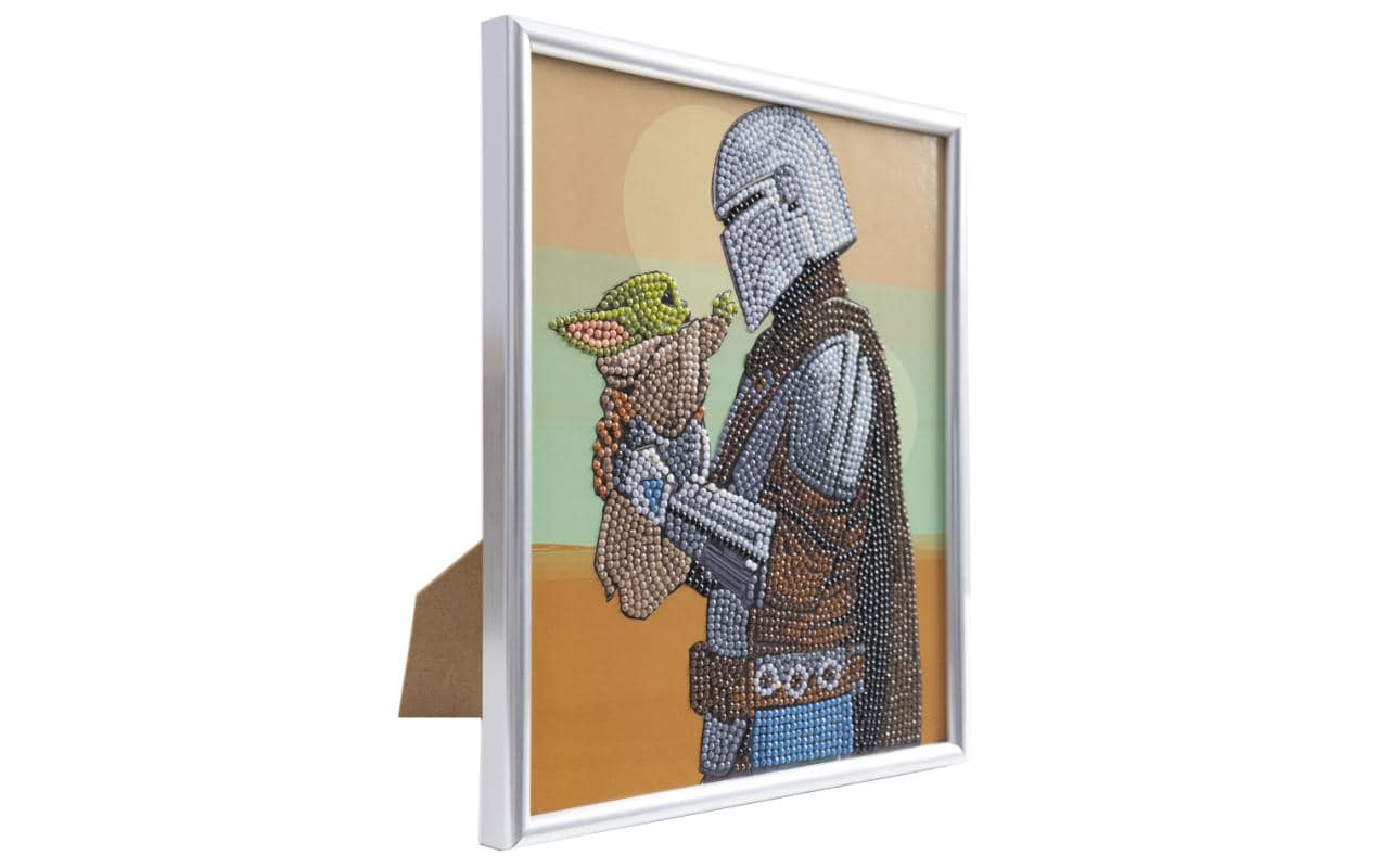 CRAFT Buddy Bastelset Crystal Art Grogu & Mando 21 x 25 cm CRAFT Buddy Bastelset Crystal Art Grogu & Mando 21 x 25 cm