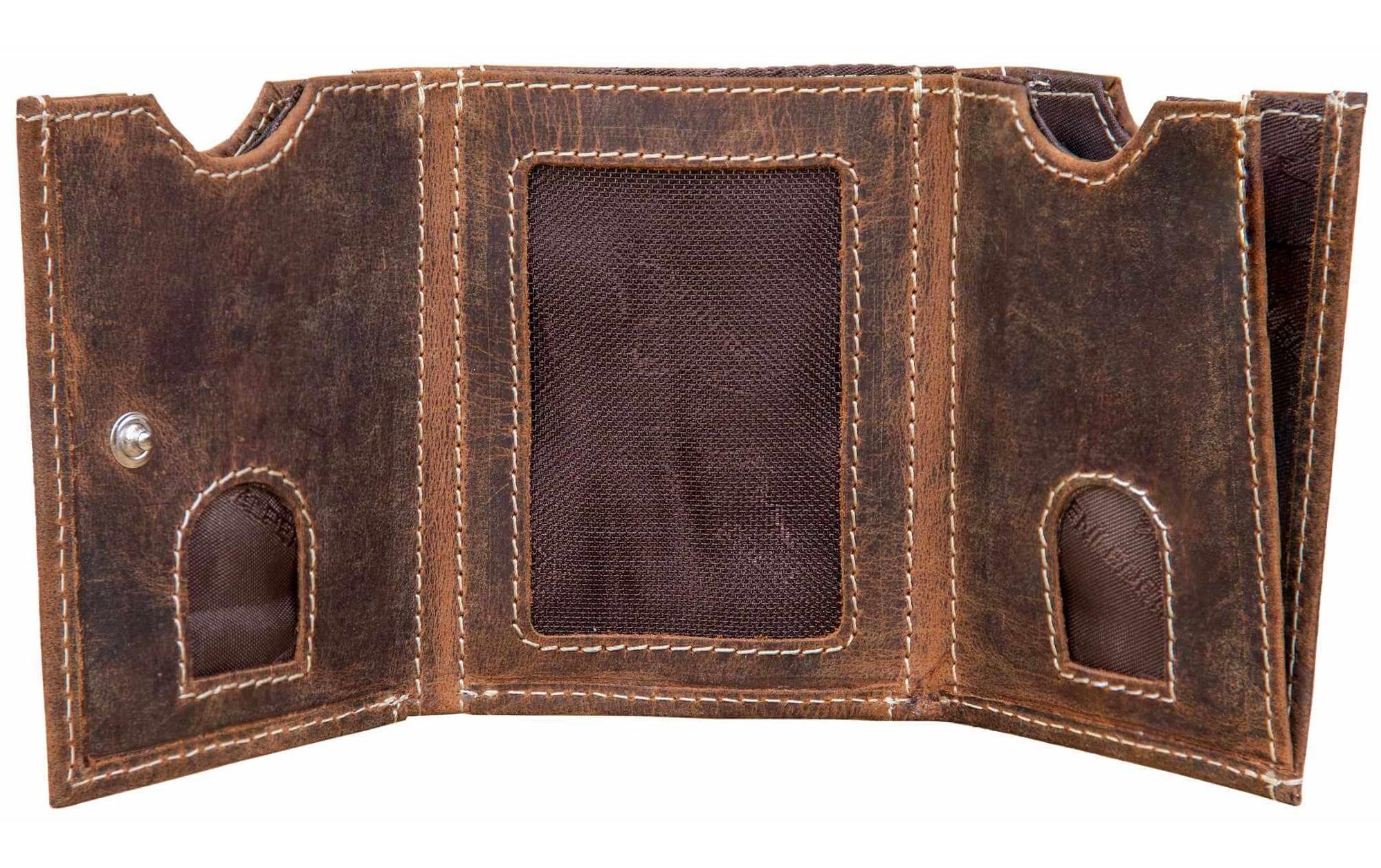 Alpenleder Portemonnaie Pocket Old Havanna