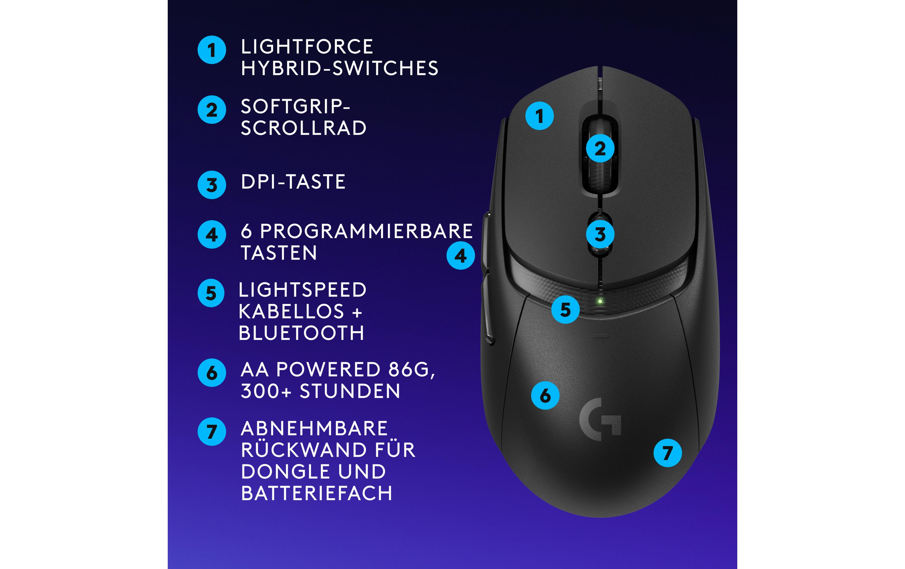Logitech Gaming-Maus G309 Lightspeed Schwarz Logitech Gaming-Maus G309 Lightspeed Schwarz