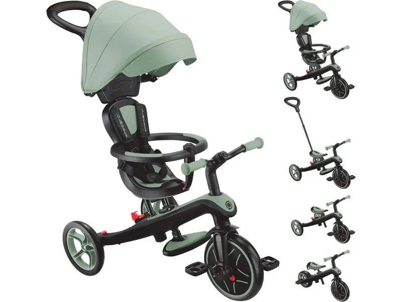 GLOBBER Explorer Trike 4 in 1 Entwicklungsfähiges Dreirad Grün
