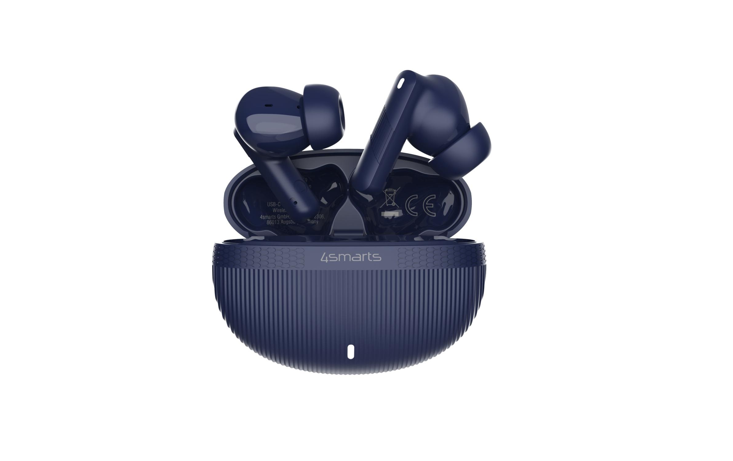 4smarts Wireless In-Ear-Kopfhörer SkyBuds Pro ANC Dunkelblau 4smarts Wireless In-Ear-Kopfhörer SkyBuds Pro ANC Dunkelblau