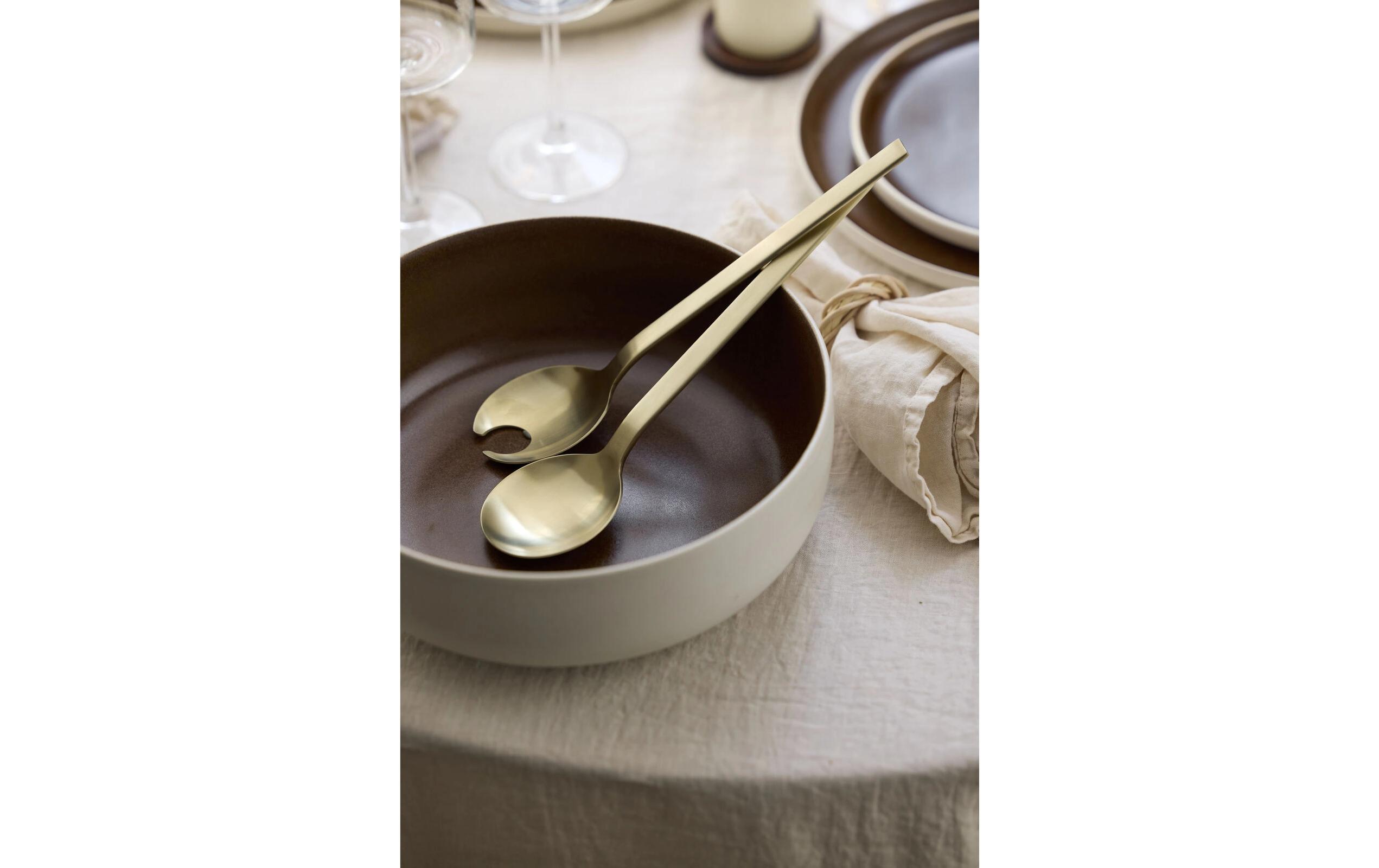 Studio Round Salatbesteck Storm Gold