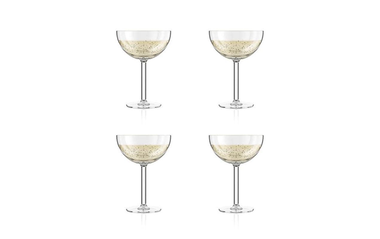 Bodum Champagnerglas Oktett 280 ml, 4 Stück, Transparent