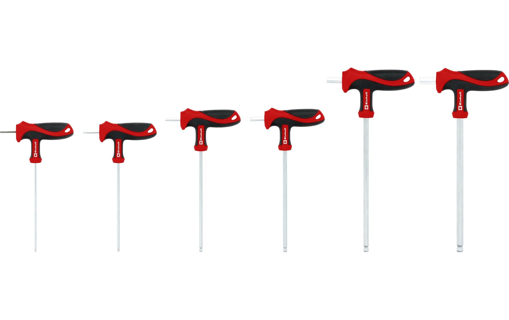 Einhell T-Griff-Schraubendreher-Set 6-teilig, Chrom-Vanadium-Stahl