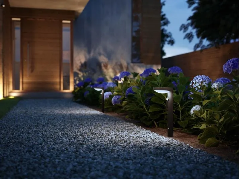 Philips Tyla Sockelleuchte,Solar Ultra-Efficient anthrazit + Sensor