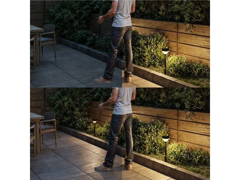 Philips Gartenlicht Solar Kyna, 3.8W, 2700 K, 400 lm, Schwarz Philips Gartenlicht Solar Kyna, 3.8W, 2700 K, 400 lm, Schwarz