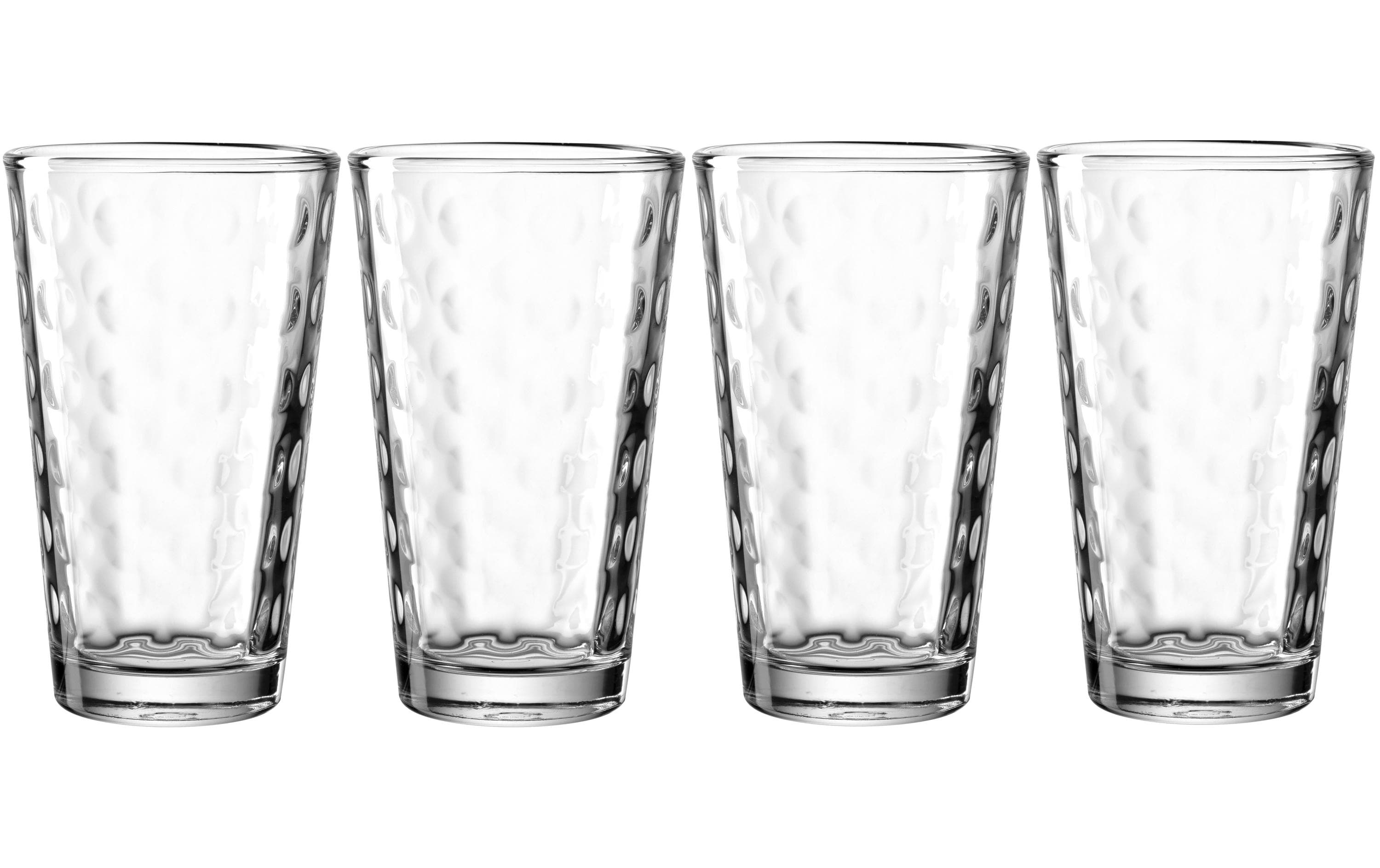 Leonardo Longdrinkglas Optic 540 ml, 4 Stück, Transparent