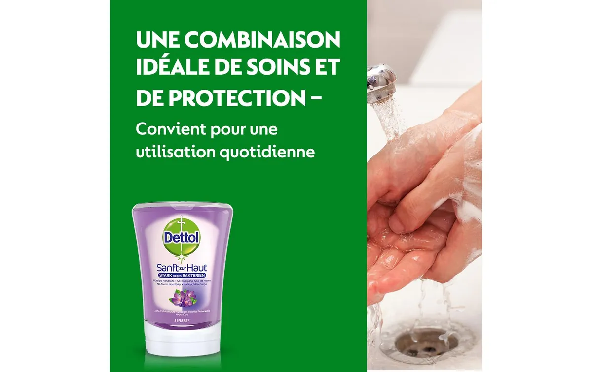 Dettol Handseife No-Touch Nachfüller Veilchenblüte 250 ml Dettol Handseife No-Touch Nachfüller Veilchenblüte 250 ml