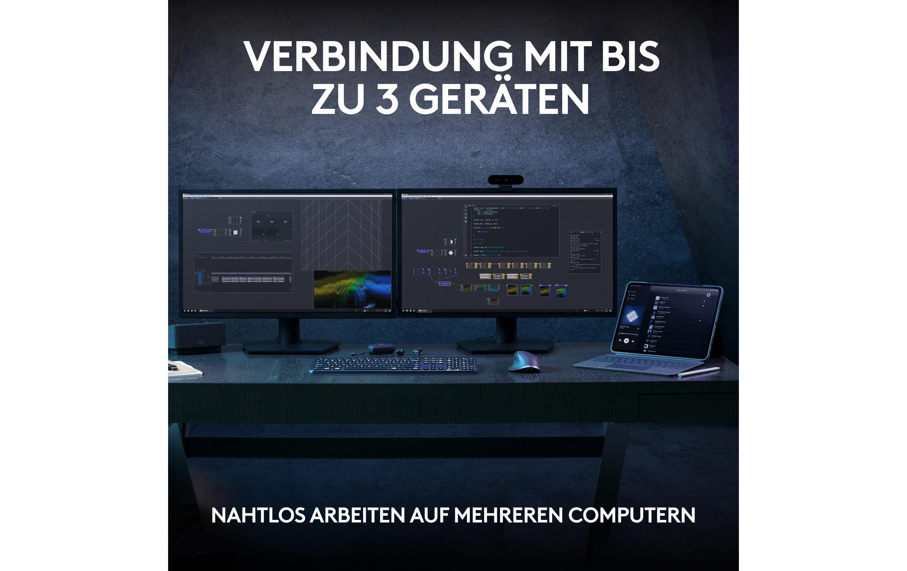 Logitech Tastatur MX Keys S Plus CH-Layout mit Handgelenkauflage Logitech Tastatur MX Keys S Plus CH-Layout mit Handgelenkauflage