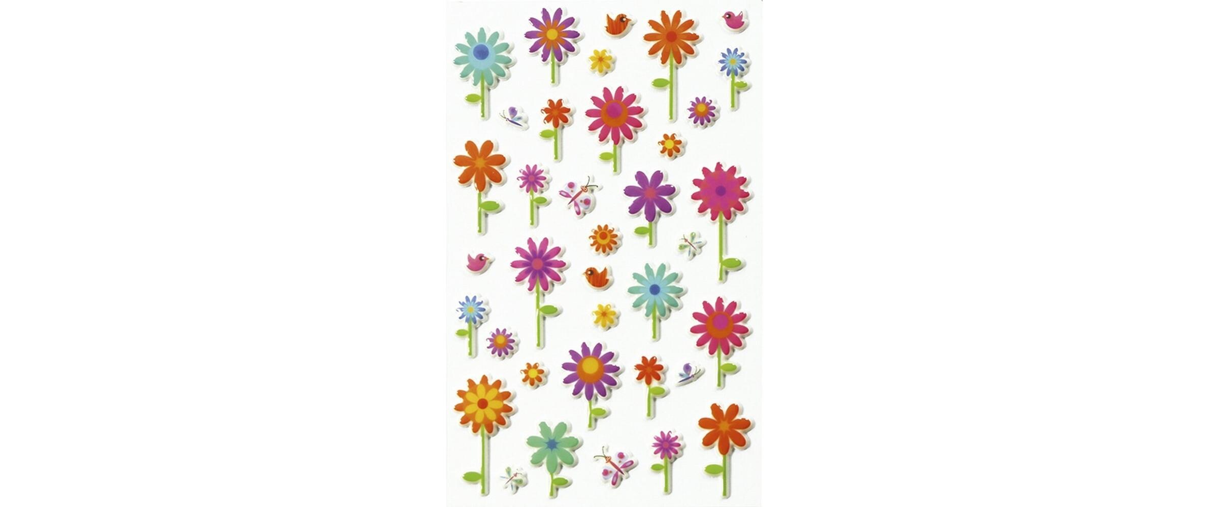 Clairefontaine Motivsticker 3D Blumen