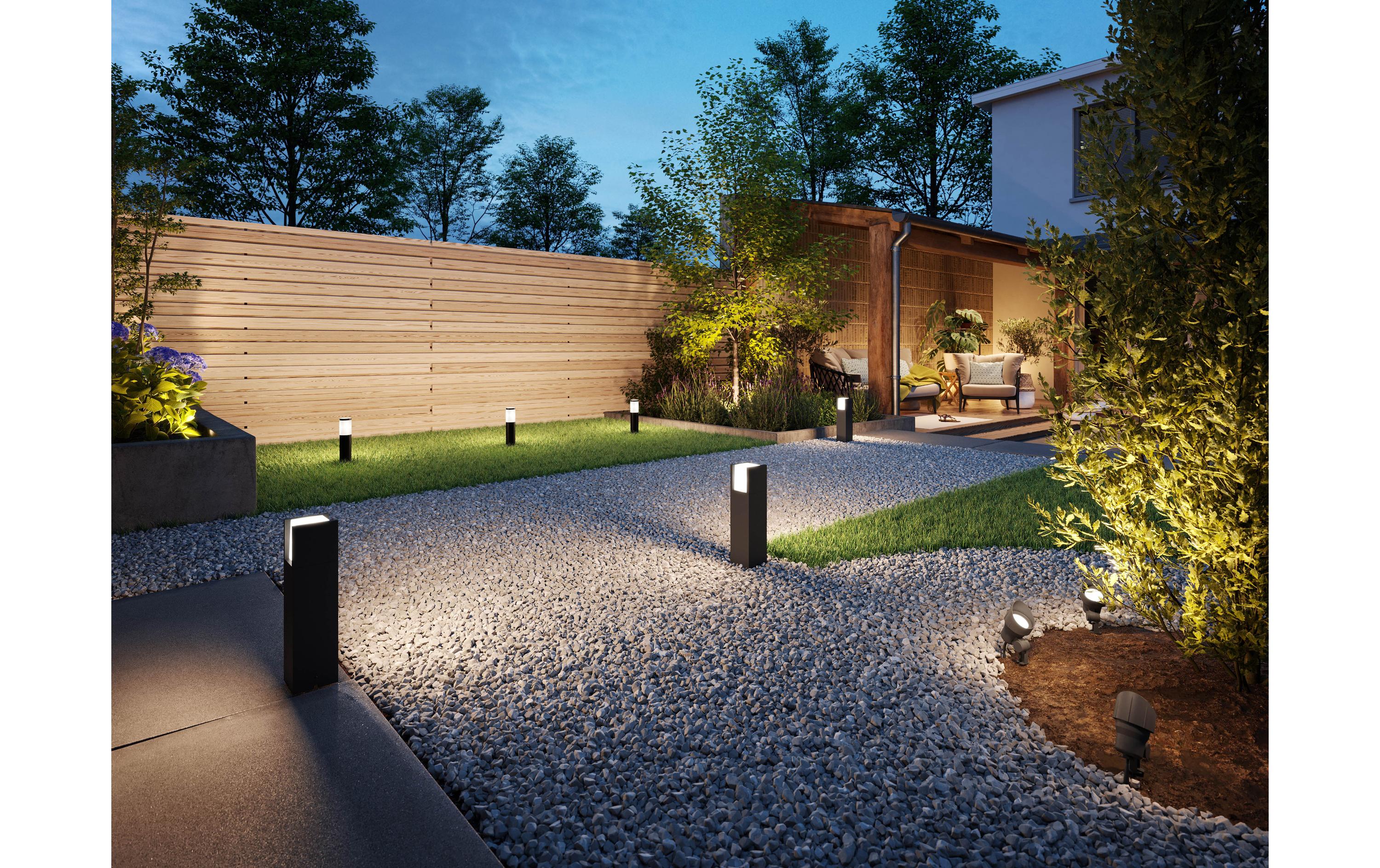 Philips Outdoor Niedervolt Arbour Sockel-Erweiterung 2700K anthrazit
