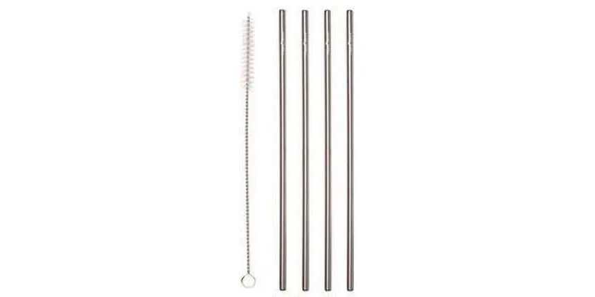 Barprofessional Strohhalme 4 Stück, Silber Barprofessional Strohhalme 4 Stück, Silber
