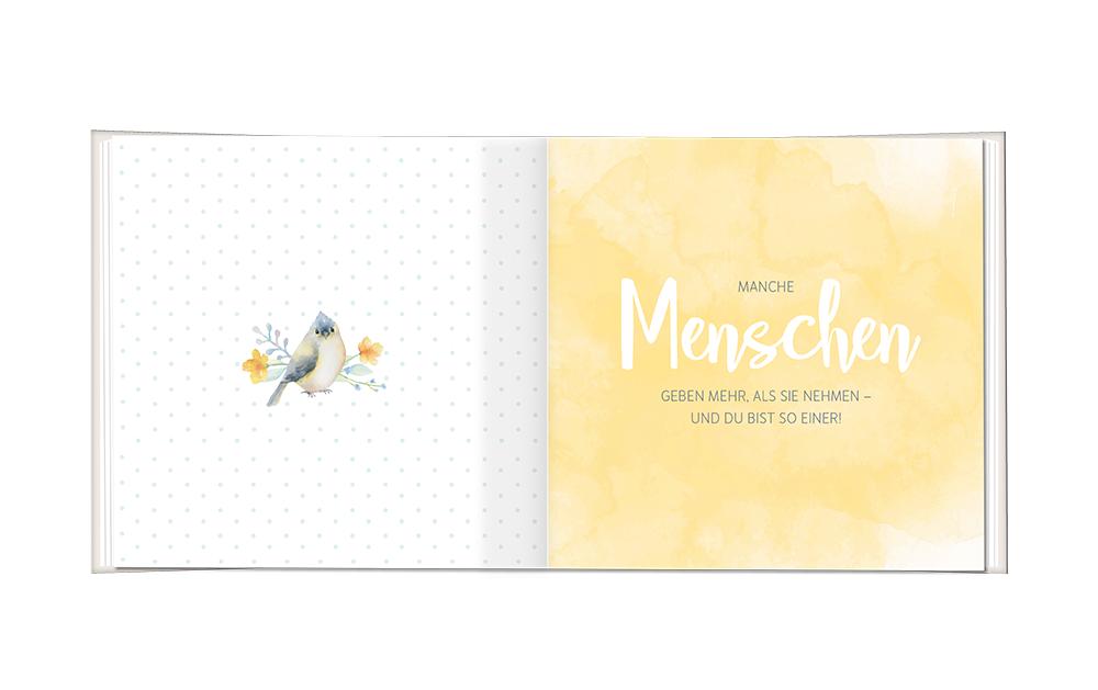 Grafik Werkstatt Minibuch Dankeschön