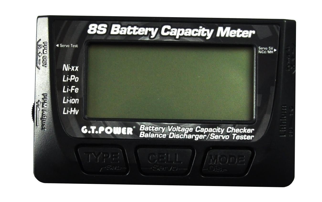 G.T. Power Akkutester 8S Battery Capacity Meter mit Servotester