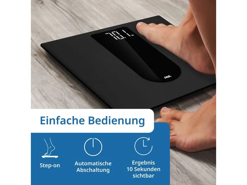ADE Personenwaage Allegra Schwarz