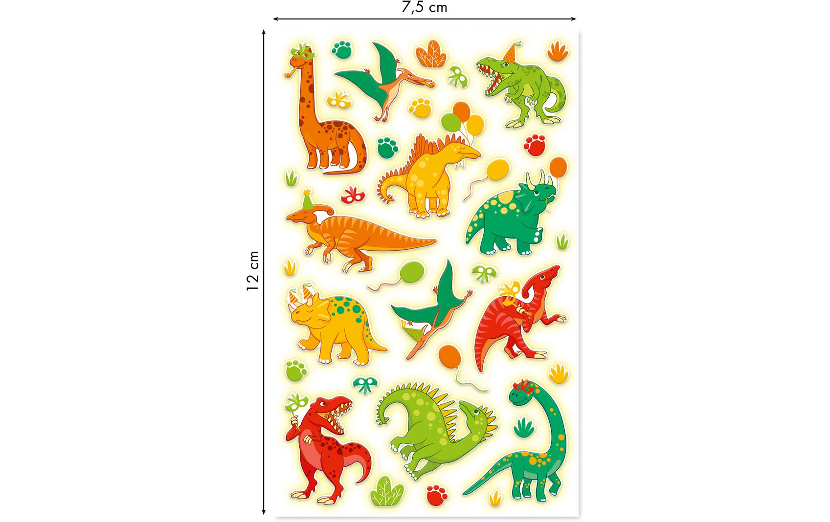 Clairefontaine Motivsticker Phospho Dino