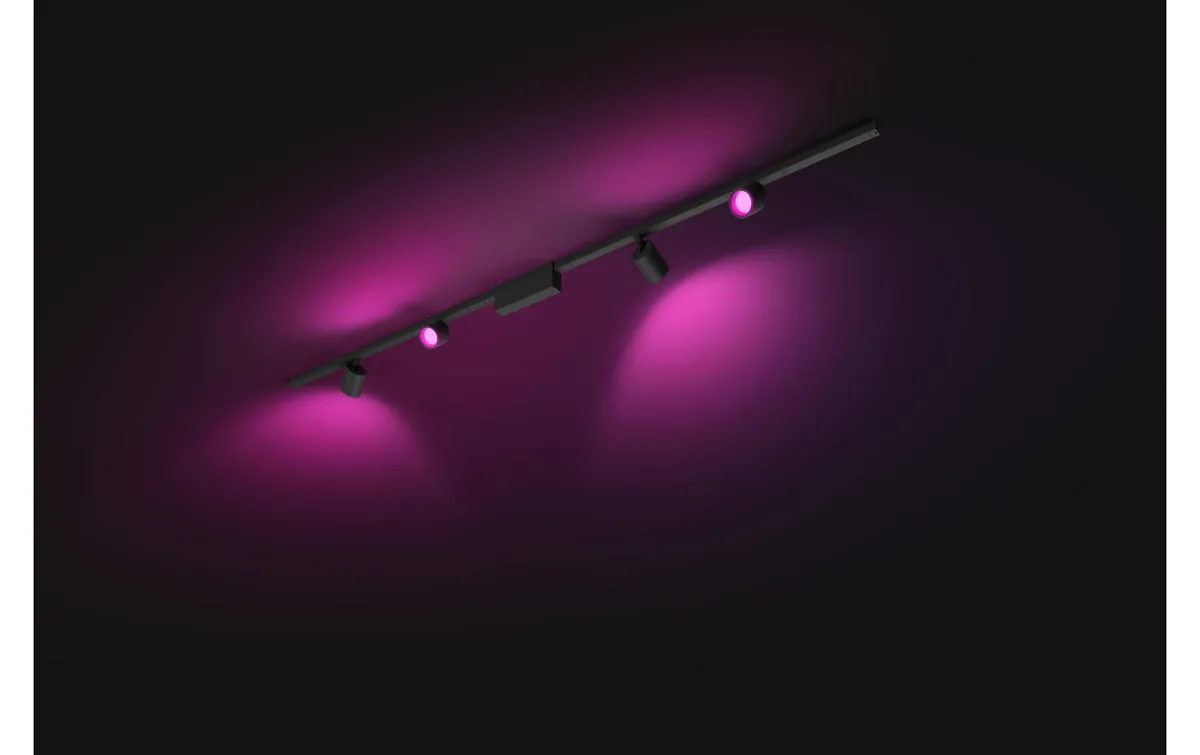Philips Hue Perifo Basis-Set Deckenleuchte 4 Spots Schwarz Philips Hue Perifo Basis-Set Deckenleuchte 4 Spots Schwarz