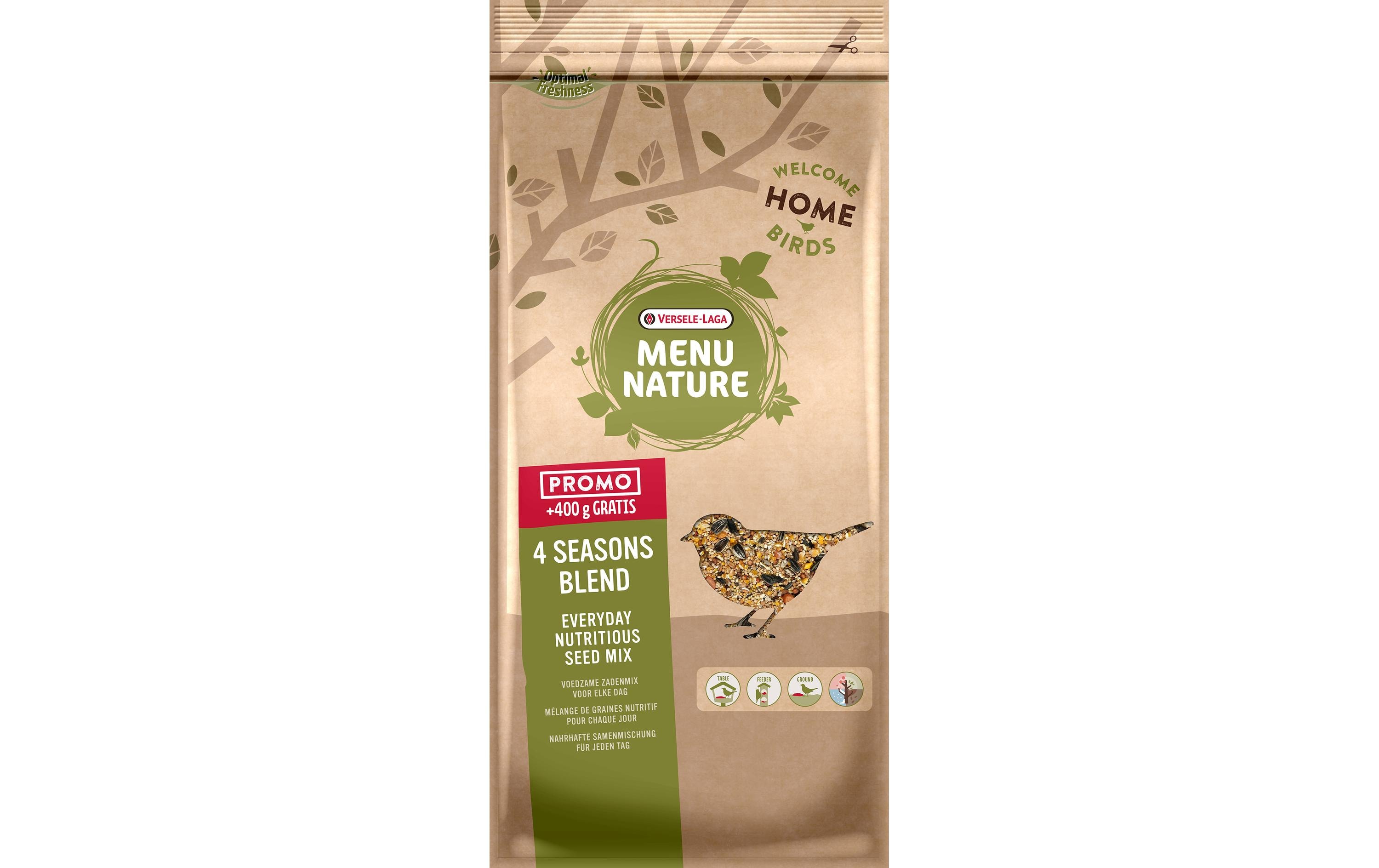 Versele Laga Vogelfutter Menu Nature 4 Seasons Blend, 4 kg + 400 g Versele Laga Vogelfutter Menu Nature 4 Seasons Blend, 4 kg + 400 g