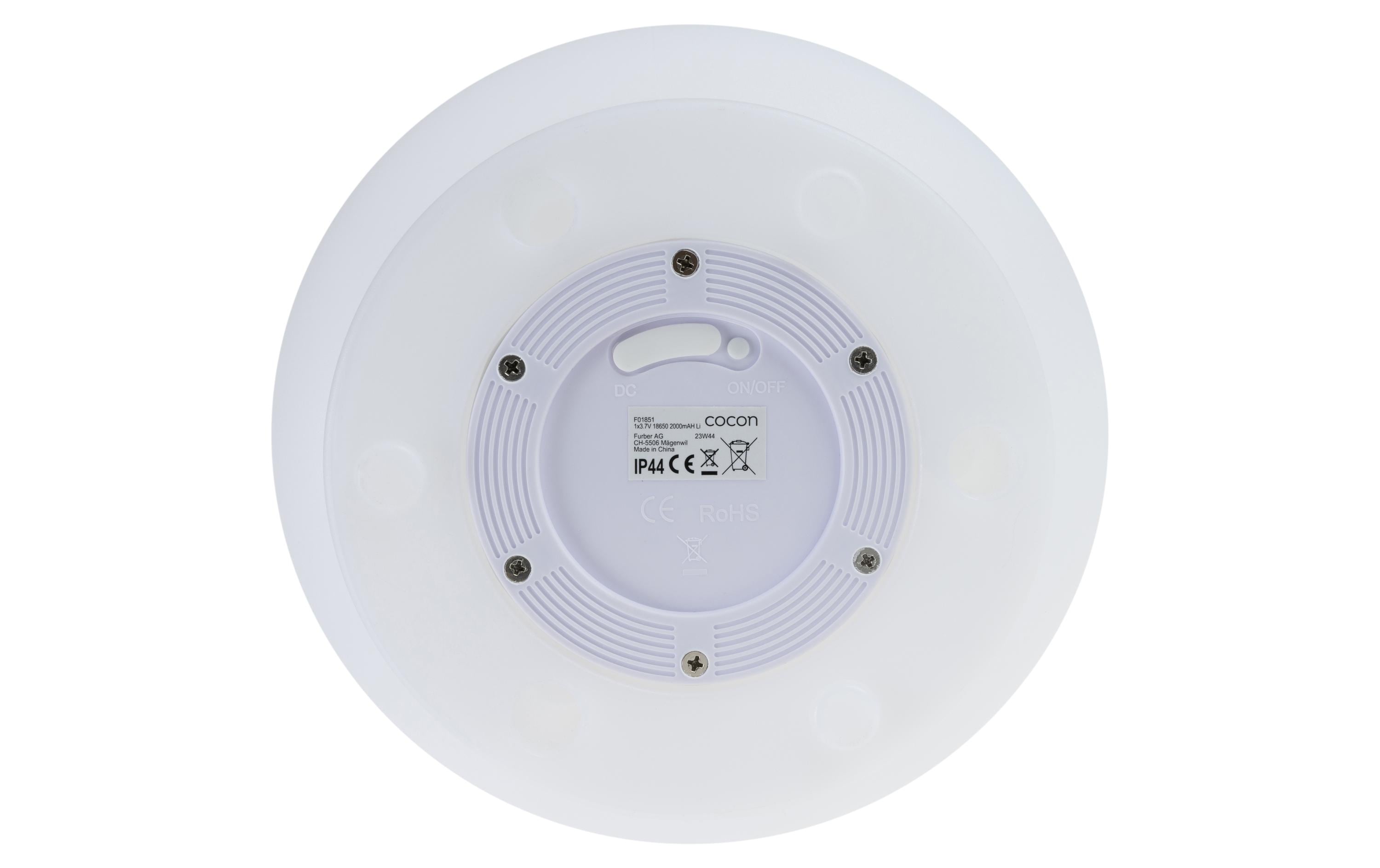 COCON Laterne LED Solar, Weiss