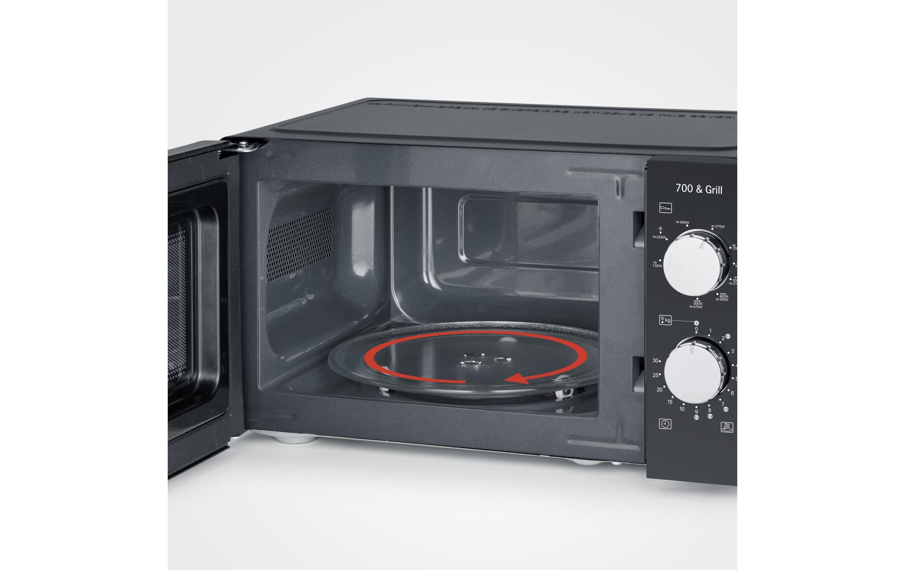 Severin Mikrowelle mit Grill MW 7781 Schwarz/Silber Severin Mikrowelle mit Grill MW 7781 Schwarz/Silber