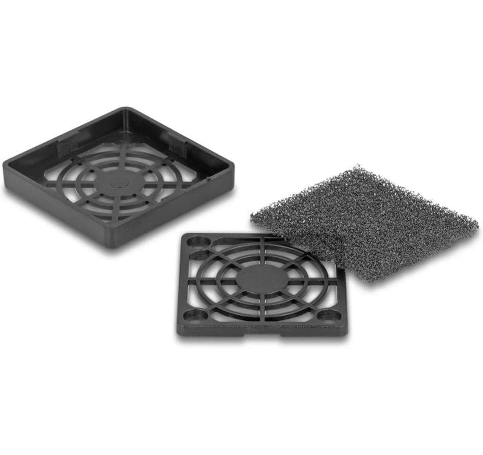 Delock Lüftergitter mit Staubfilter 40 x 40 mm