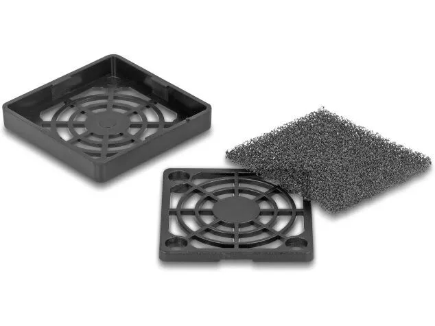 Delock Lüftergitter mit Staubfilter 40 x 40 mm