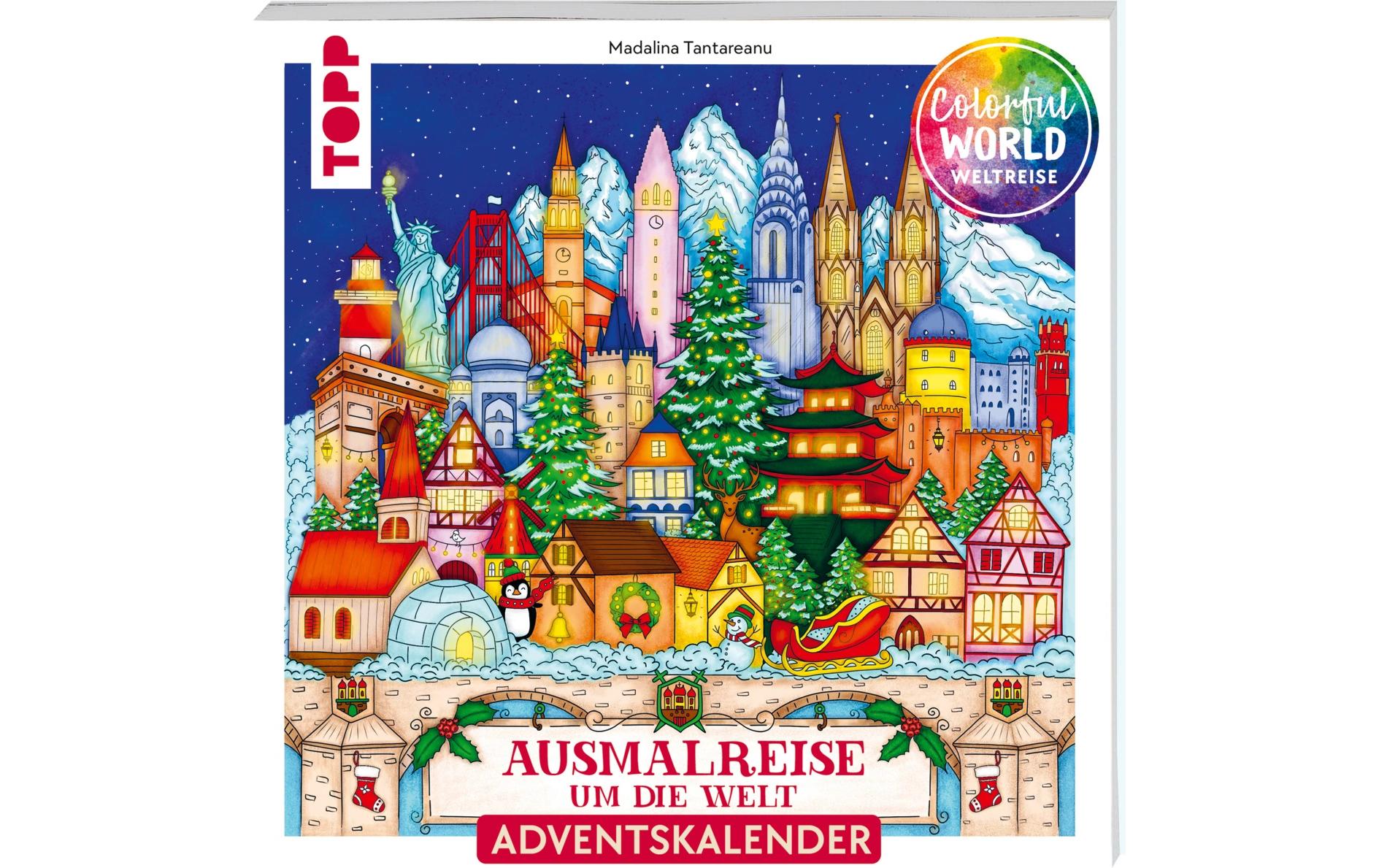 Frechverlag Adventskalender-Buch Colorful Christmas