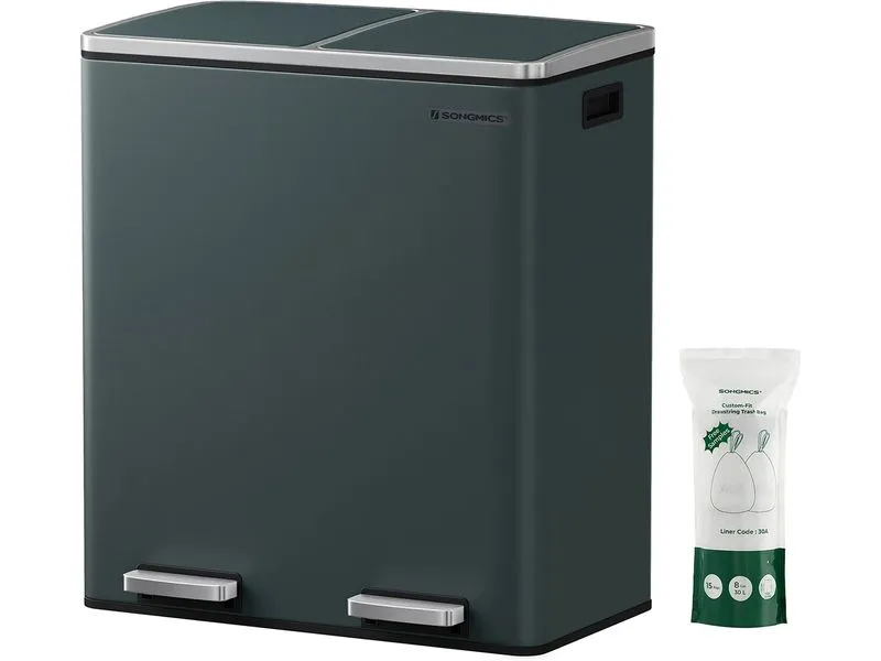 Songmics Abfalleimer 60 l, Grau Songmics Abfalleimer 60 l, Grau