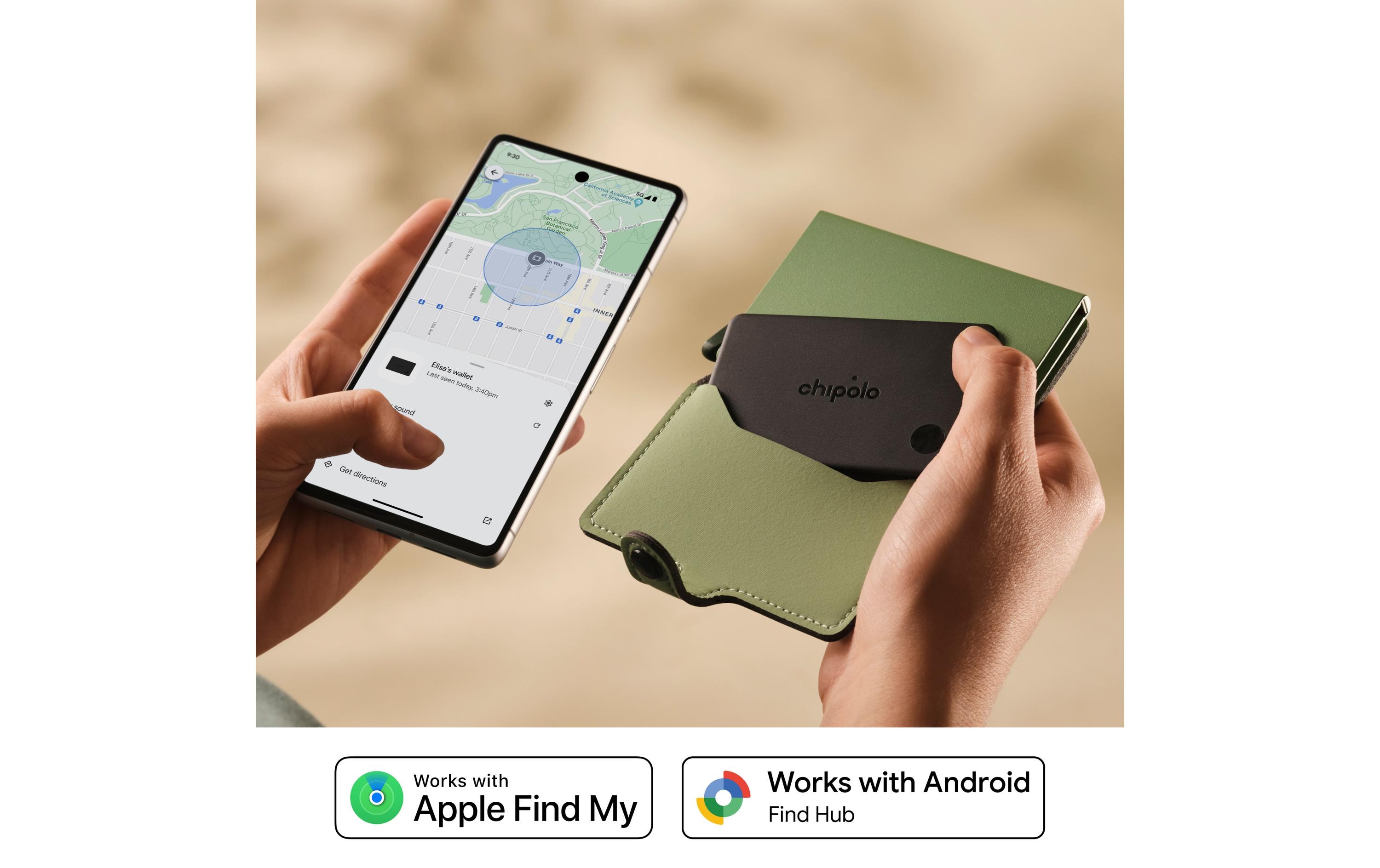 Chipolo CARD (Apple & Google Find My Netzwerk) Schwarz