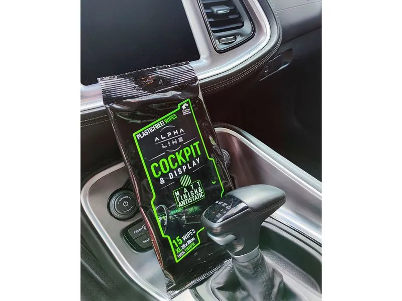 Alpha Line Cockpit Clean Wipes, Pack à 15 Stück 15 Stück Alpha Line Cockpit Clean Wipes, Pack à 15 Stück 15 Stück