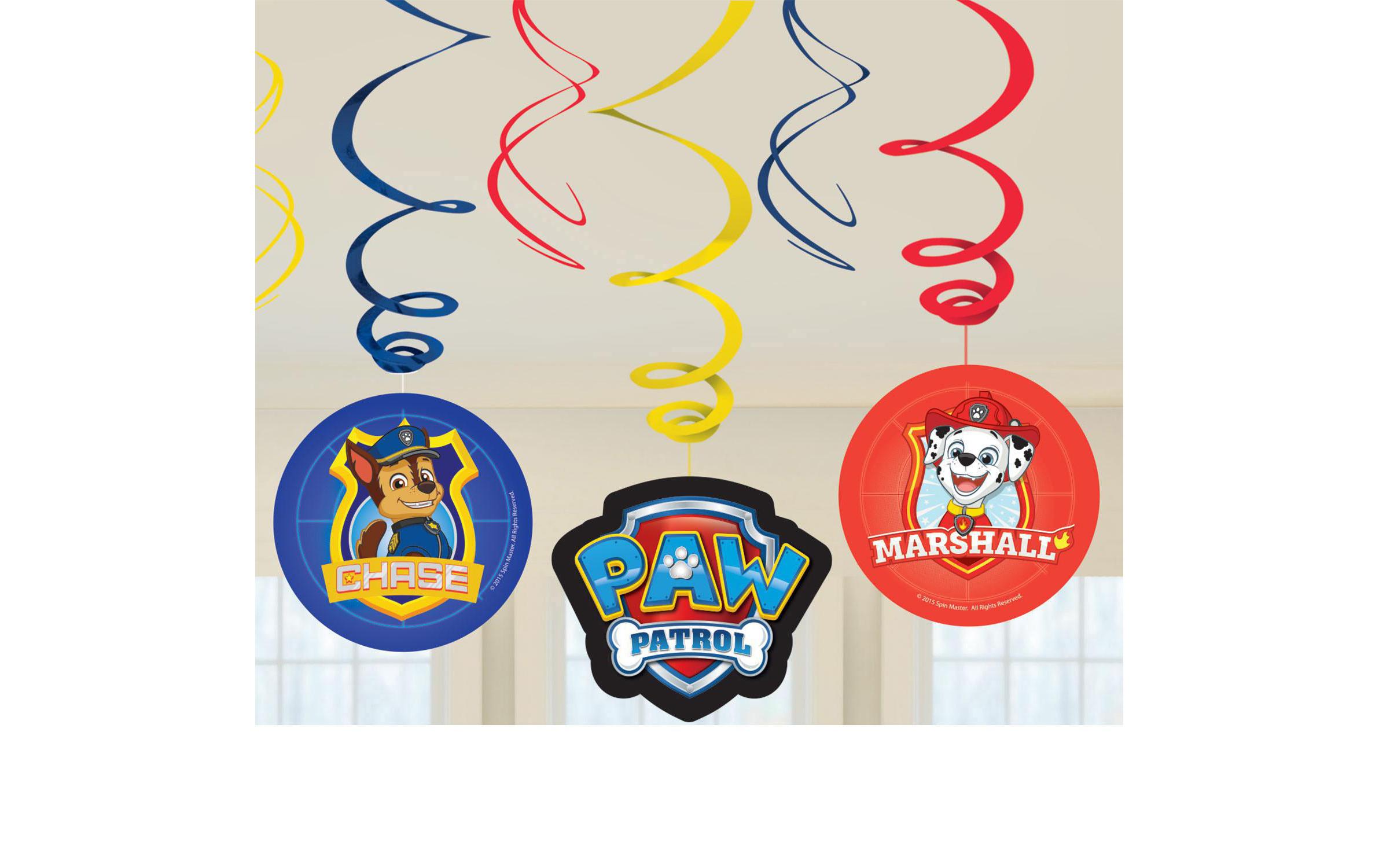 Amscan Girlande Paw Patrol 1.8 m, Mehrfarbig