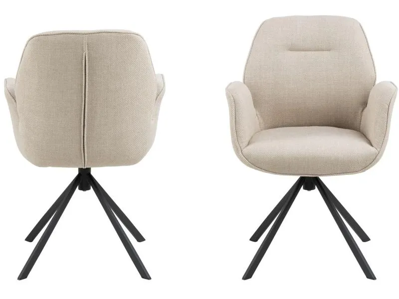 AC Design Stuhl Aura Beige/Schwarz AC Design Stuhl Aura Beige/Schwarz